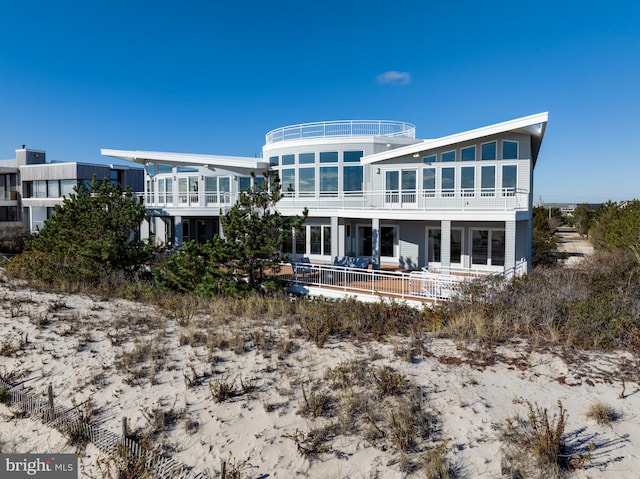 101-E Long Beach Blvd, Long Beach Township, NJ 08008 - back of house featuring a balcony
