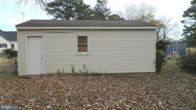 view of outbuilding