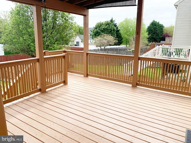 view of deck