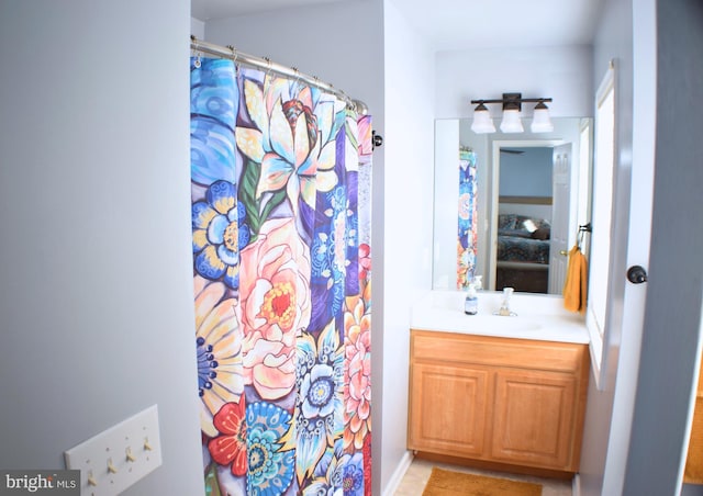 bathroom featuring vanity