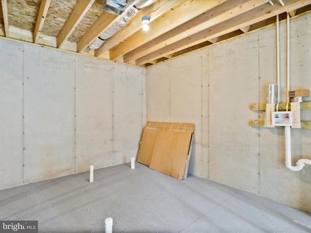 598 Honey Locust Ln, Great Cacapon, WV 25422 - view of unfinished below grade area
