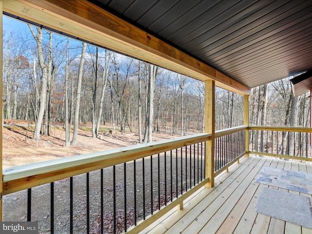 598 Honey Locust Ln, Great Cacapon, WV 25422 - deck featuring view of scattered trees
