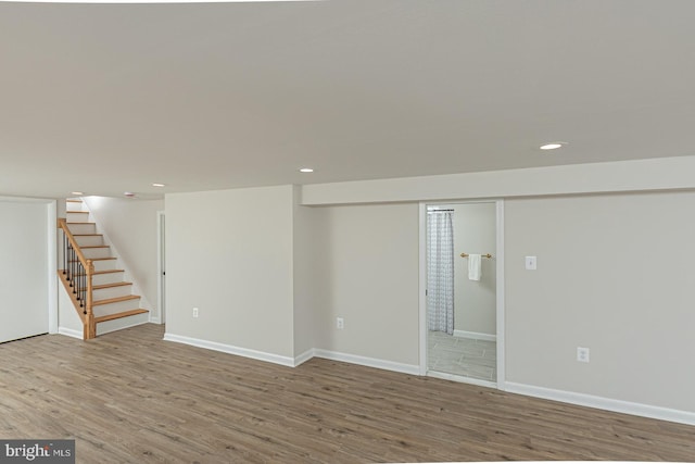 unfurnished room featuring hardwood / wood-style floors