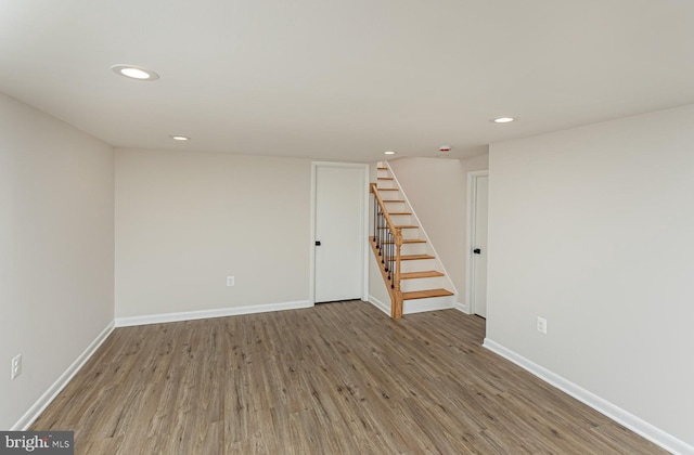 interior space with wood-type flooring