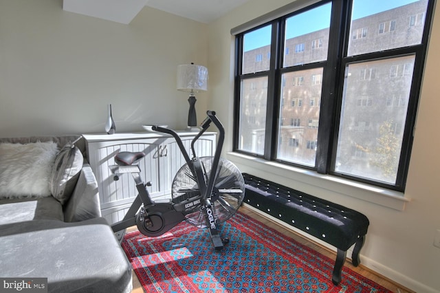 400 Massachusetts Ave NW Unit 423, Washington, DC 20001 - exercise room featuring baseboards