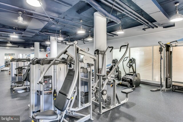 view of exercise room