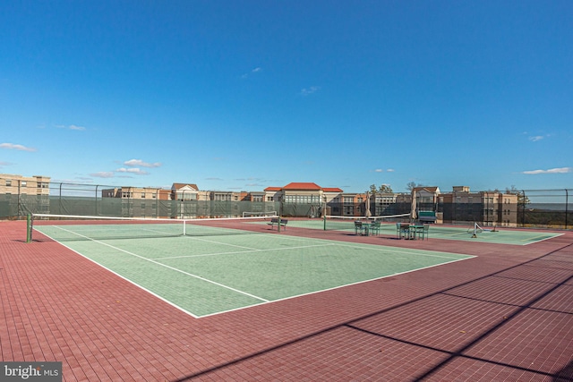 view of tennis court