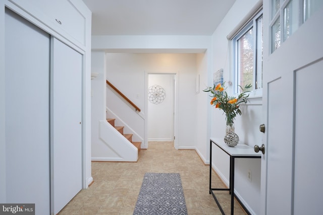 view of entrance foyer