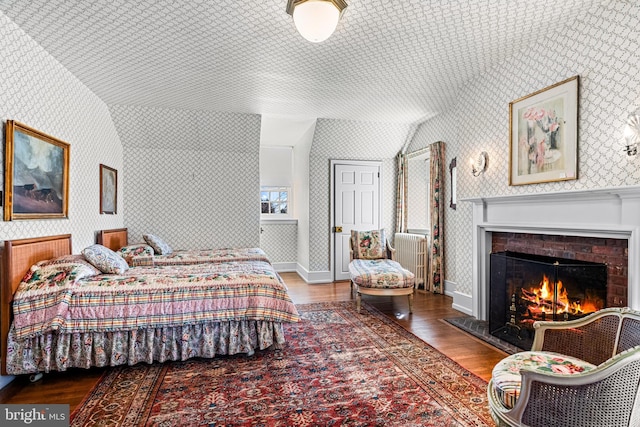 bedroom featuring dark wood-type flooring