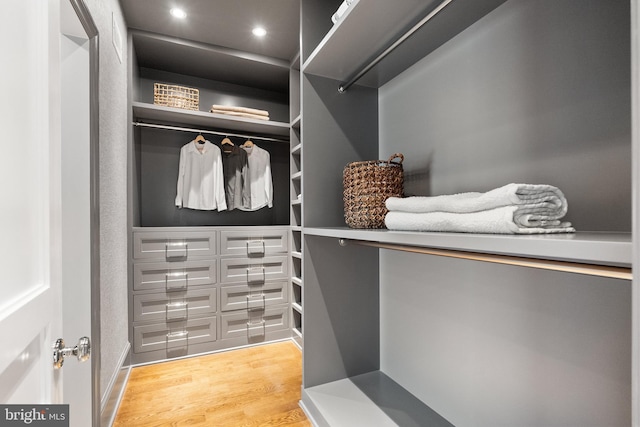 1524 33rd St NW, Washington, DC 20007 - walk in closet featuring light wood-style flooring