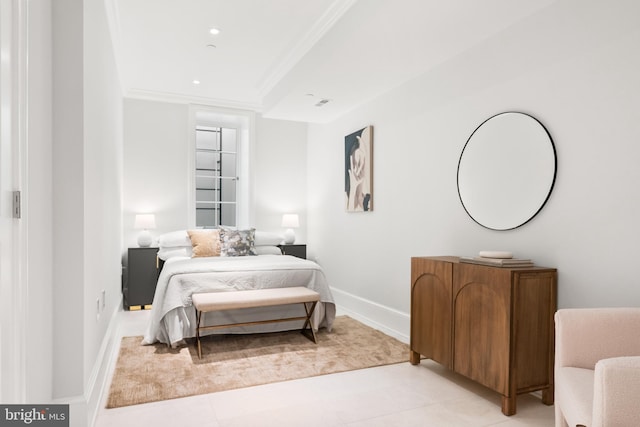 1524 33rd St NW, Washington, DC 20007 - bedroom with crown molding and recessed lighting