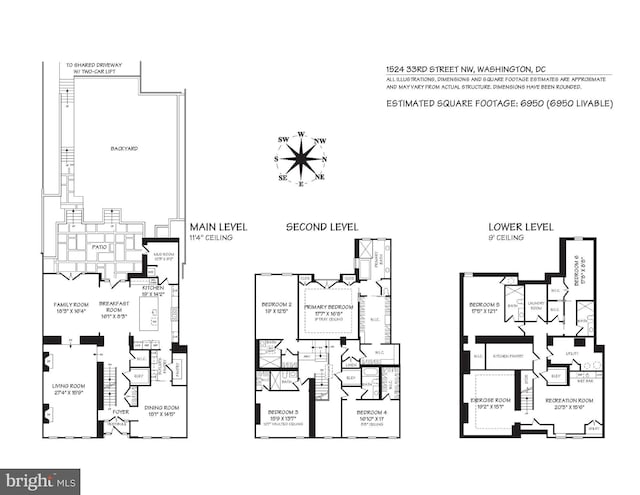 1524 33rd St NW, Washington, DC 20007 - view of room layout