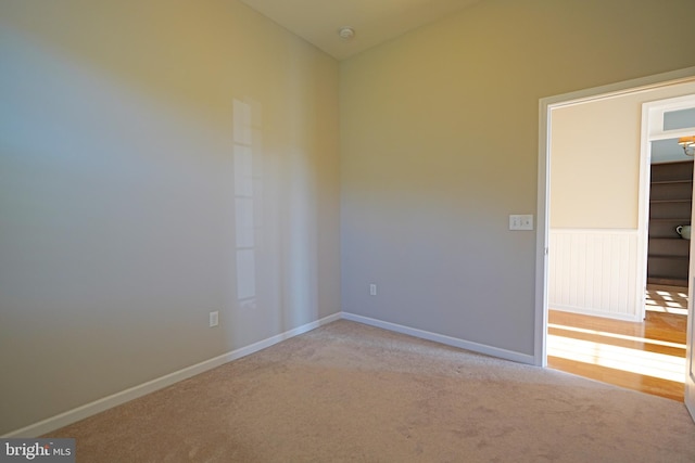 view of carpeted empty room