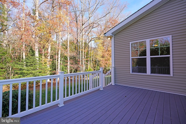 view of wooden terrace