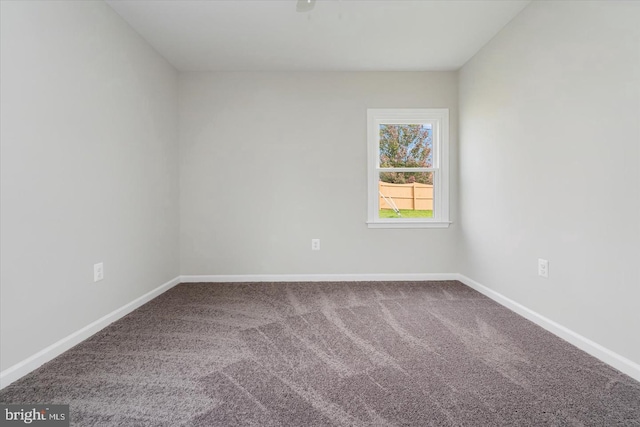 spare room with carpet floors