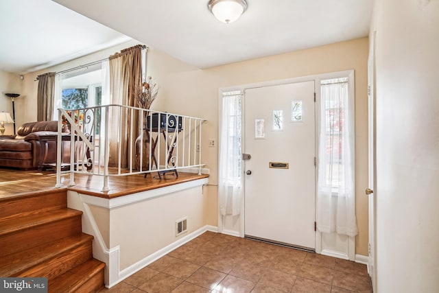 view of tiled entryway