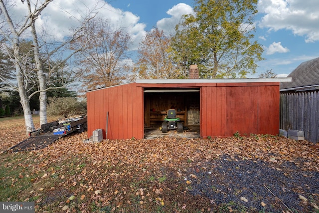 view of outdoor structure