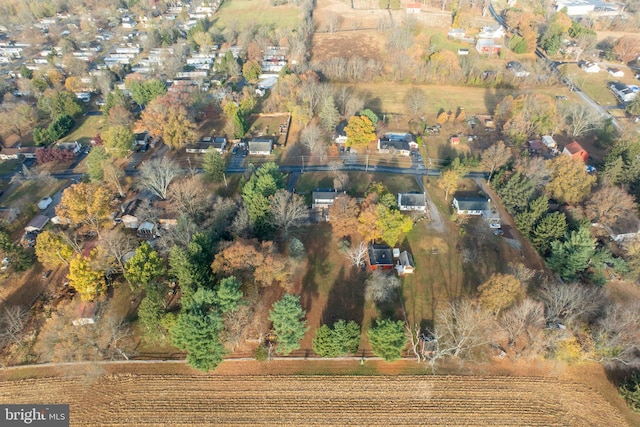 bird's eye view featuring a rural view