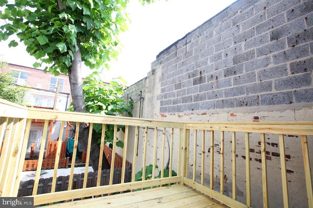 view of wooden terrace