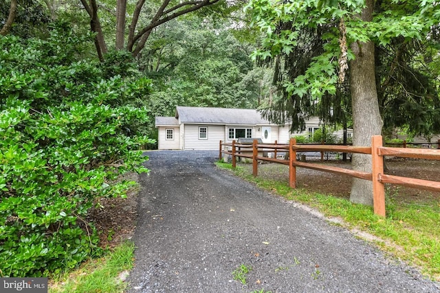 view of front of home