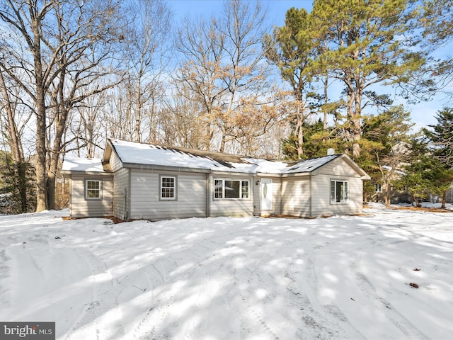 view of ranch-style house