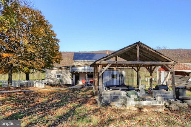 view of rear view of property