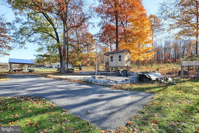 view of road