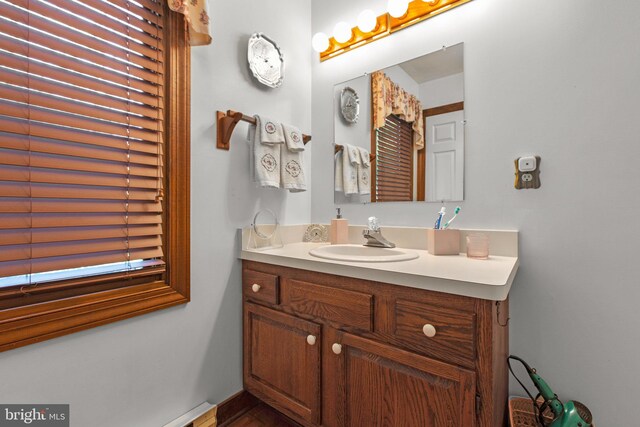 bathroom featuring vanity