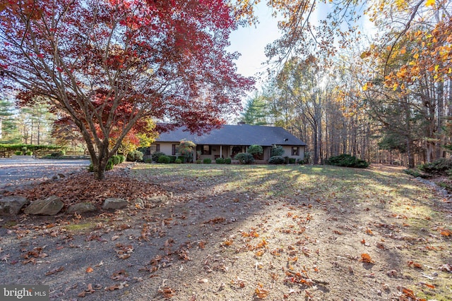 view of ranch-style home