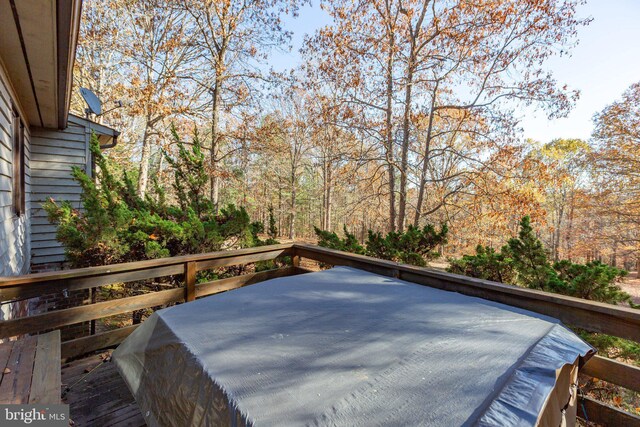14445 Kings Grant Ln, Doswell, VA 23047 - view of wooden deck