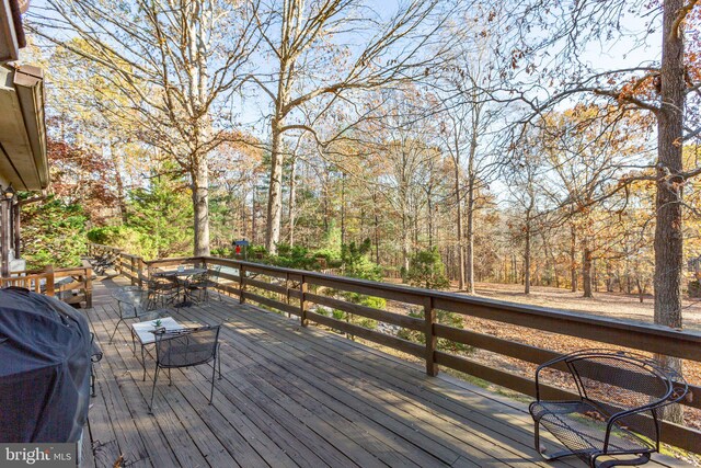 14445 Kings Grant Ln, Doswell, VA 23047 - wooden deck with grilling area