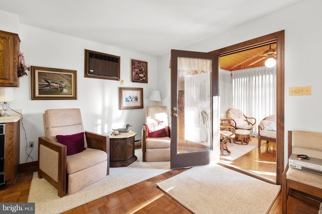 14445 Kings Grant Ln, Doswell, VA 23047 - sitting room with a wall unit AC