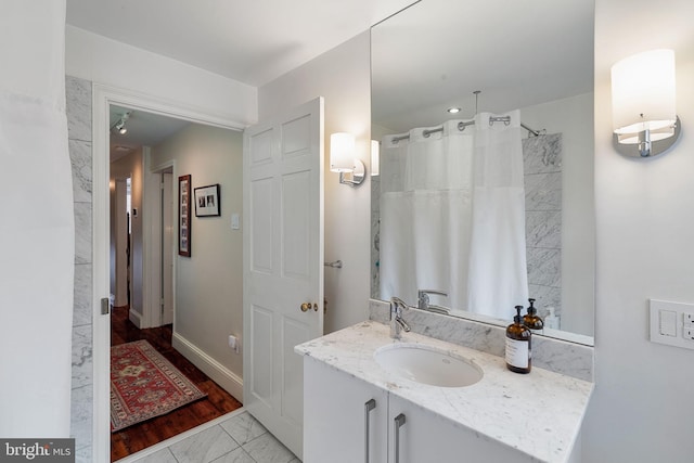 bathroom featuring vanity