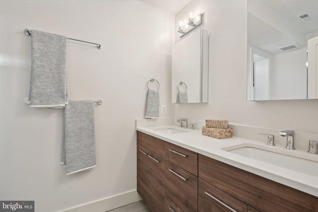 bathroom featuring vanity