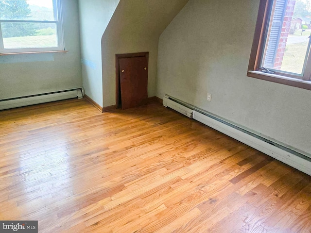 115 Mountain View Rd, Armagh, PA 15920 - additional living space with baseboard heating, light wood-style floors, and healthy amount of natural light