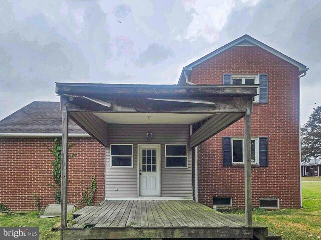 115 Mountain View Rd, Armagh, PA 15920 - back of house featuring brick siding