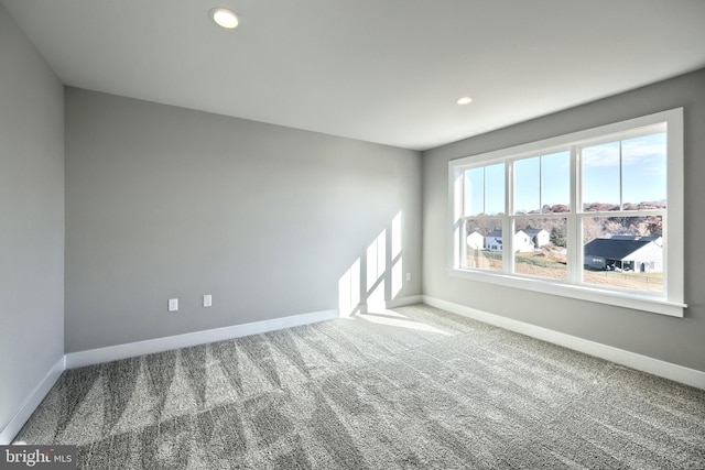 view of carpeted empty room