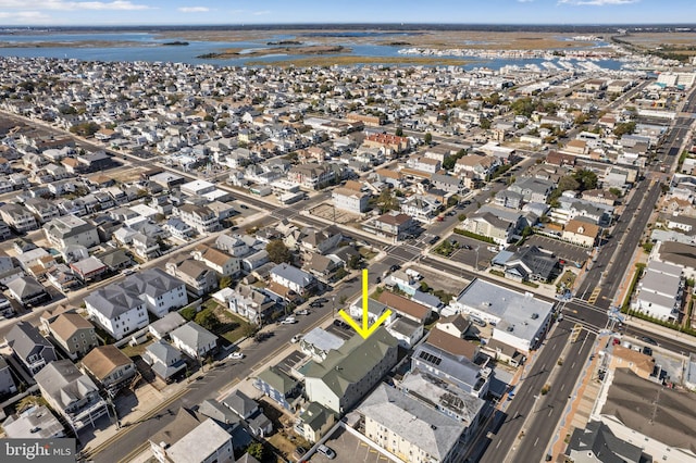 213 E Hand Ave, Wildwood, NJ 08260 - aerial view of property and surrounding area with nearby suburban area and a large body of water