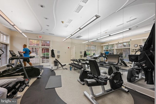 view of exercise room