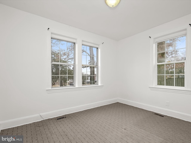 view of carpeted empty room