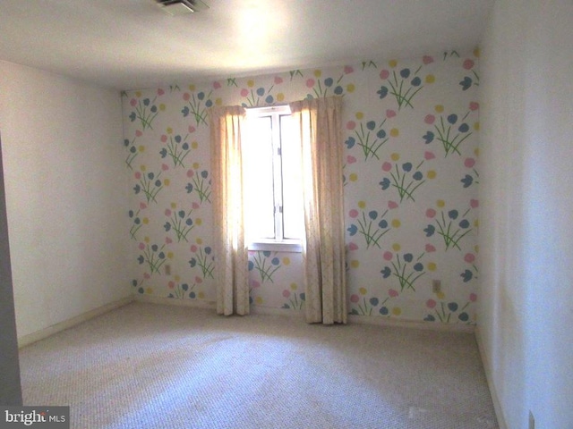 empty room featuring carpet floors