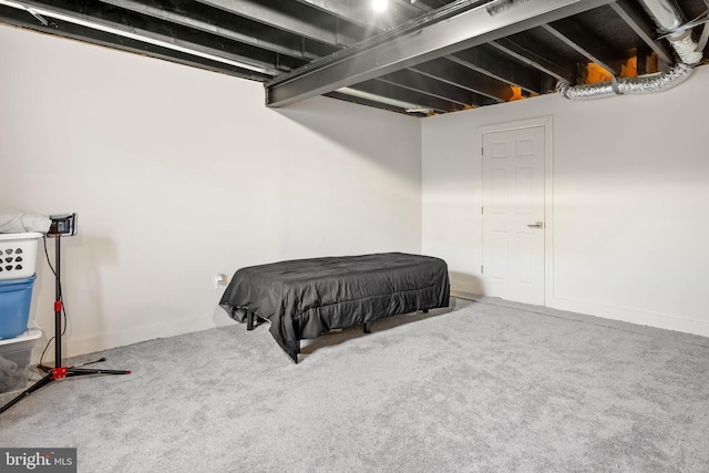 bedroom featuring carpet floors