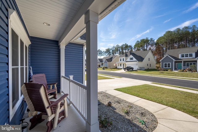 balcony with a porch