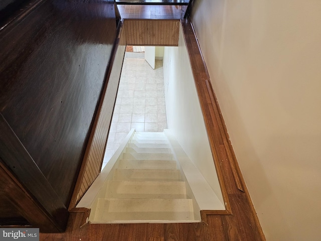 hallway featuring light hardwood / wood-style floors