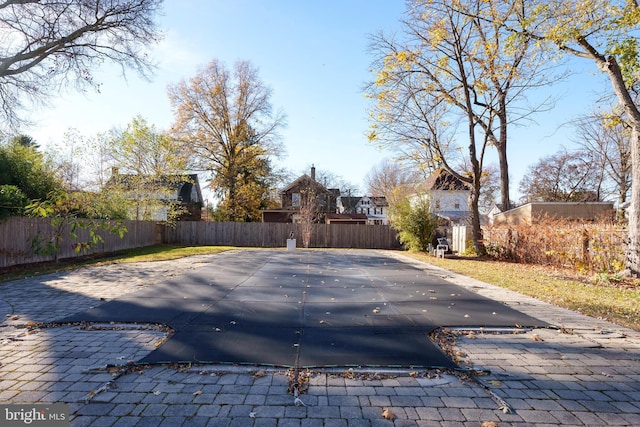 120 S Main St, Pennington, NJ 08534 - view of swimming pool featuring a fenced backyard and a patio area