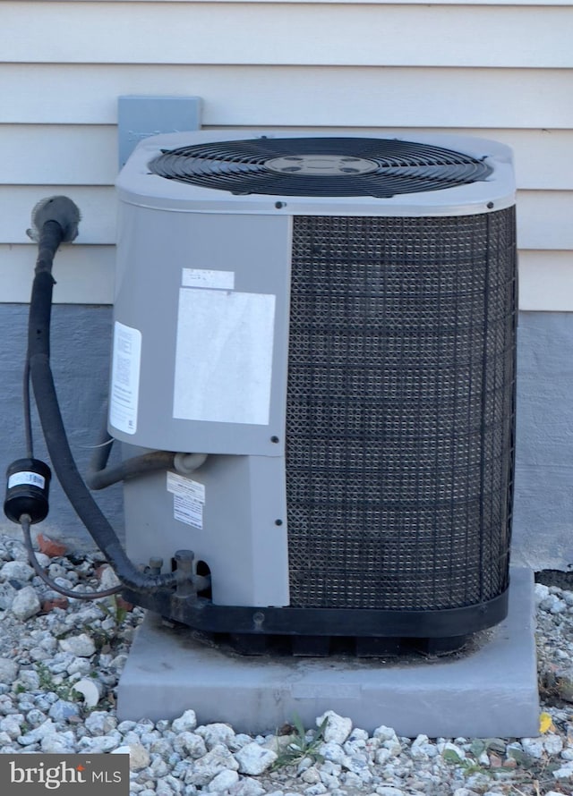 exterior details featuring cooling unit