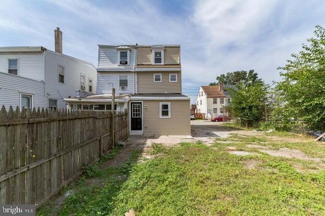 view of rear view of property