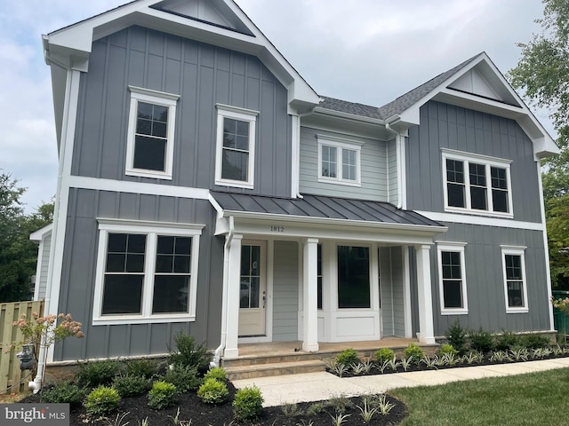 view of front of home with a porch