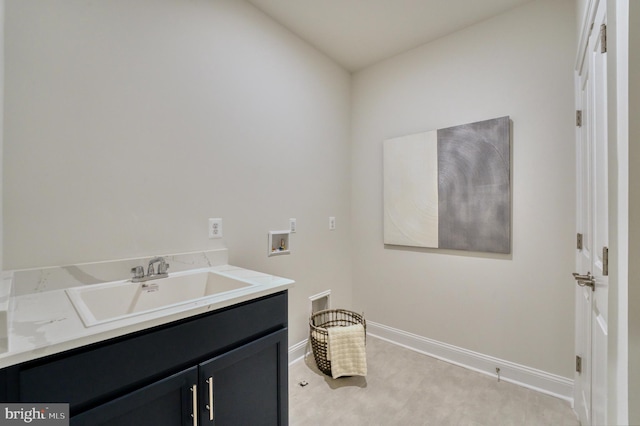 bathroom featuring vanity