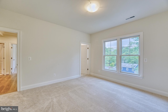 view of carpeted empty room